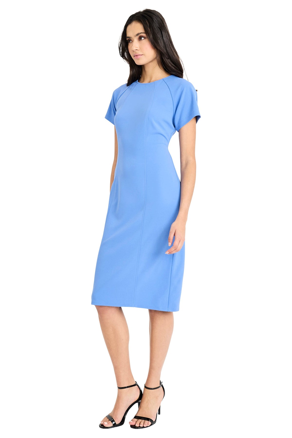 Maggy London Short Sleeve Crepe Sheath Dress GT1278M