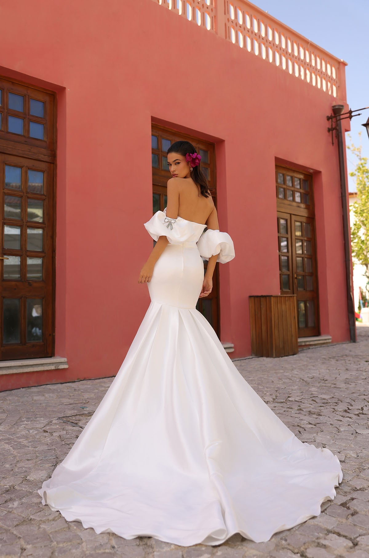 Wedding Dresses Mermaid Long Bridal Wedding Dress Amarra 85691 Ivory