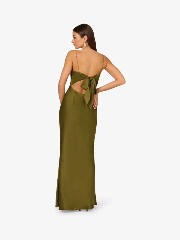 Square Floor-Length Satin Prom Sheath/Column Kay Unger 5648558