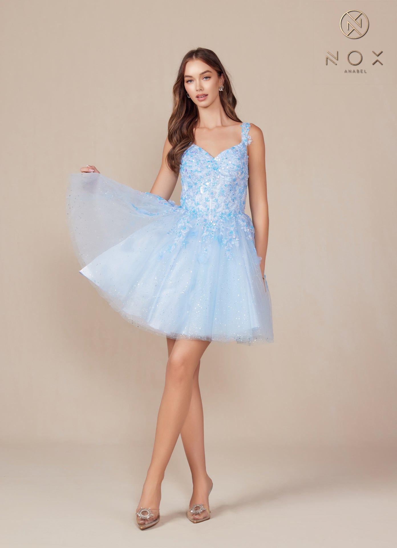 Cocktail Dresses Short A Line Cocktail Dress Sky Blue
