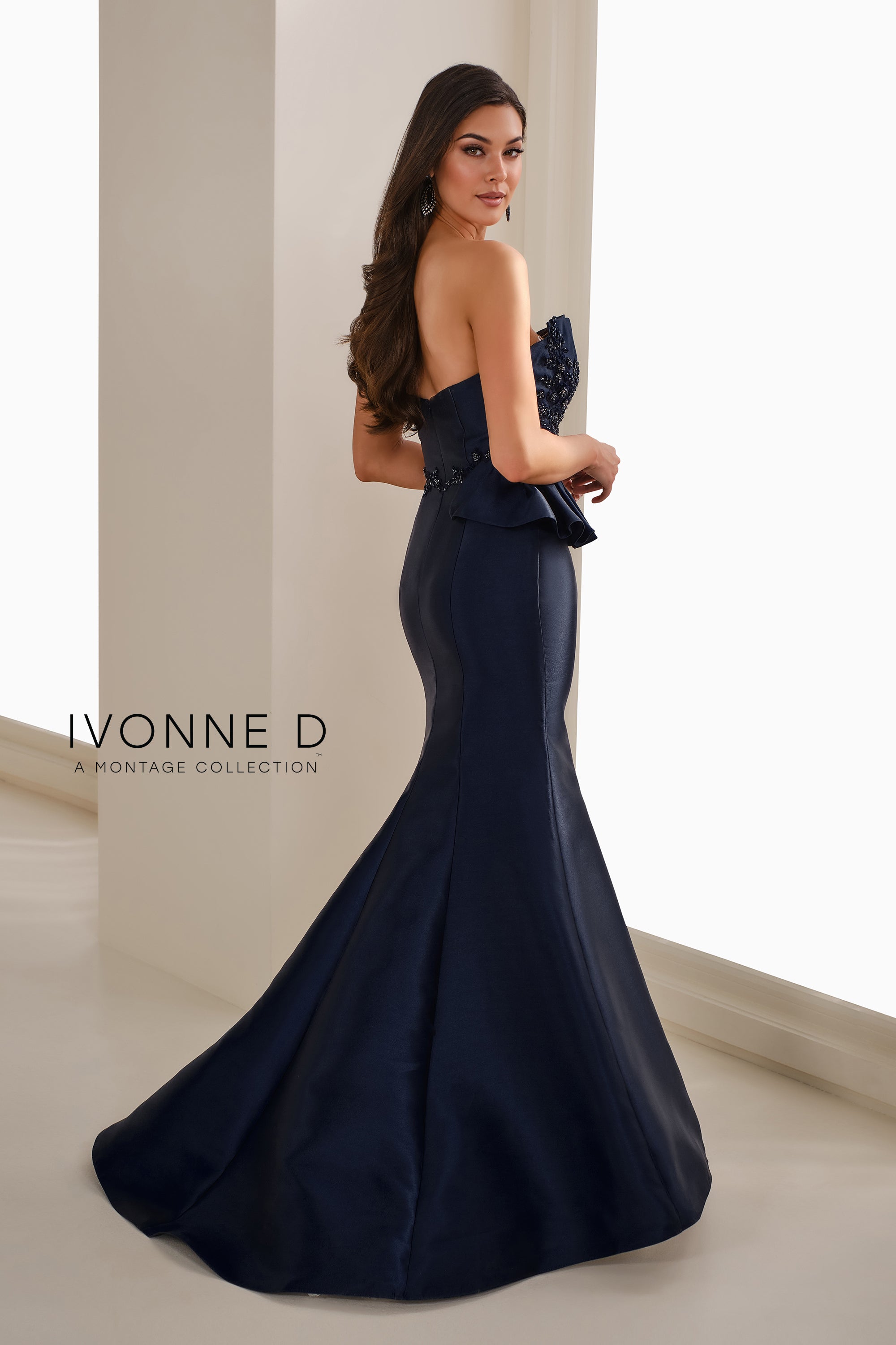 Formal Dresses Long Mermaid Formal Beaded Applique Dress Blue Willow