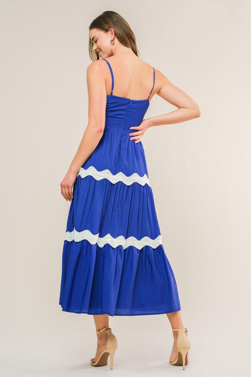 Square Midi Chiffon Cocktail A-Line Flying Tomato ID21260