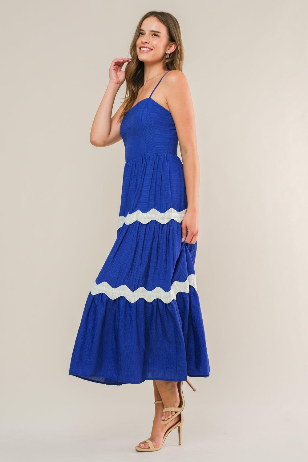Square Midi Chiffon Cocktail A-Line Flying Tomato ID21260