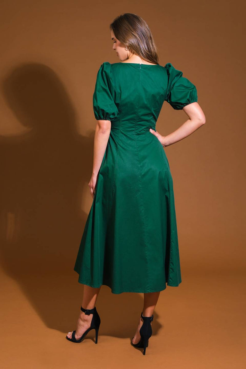 Cocktail Dresses Formal Cocktail Midi A Line Dress Flying Tomato ID21608 Green