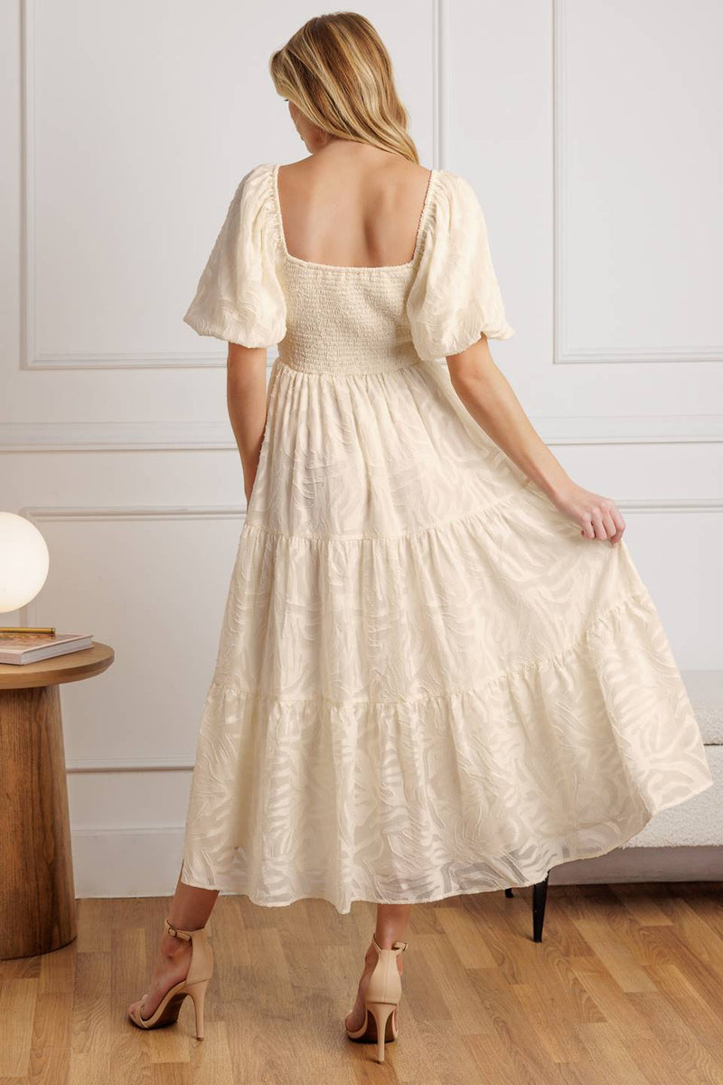 Cocktail Dresses Midi Cocktail Short Dress Flying Tomato ID21960 Cream