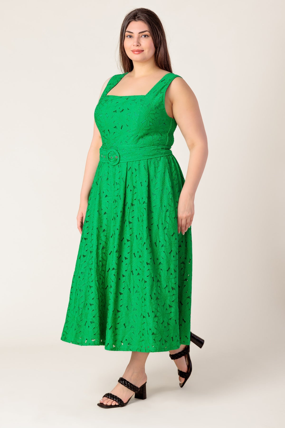 Cocktail Dresses A Line Short Cocktail Midi Lace Dress Flying Tomato ID22104 Green