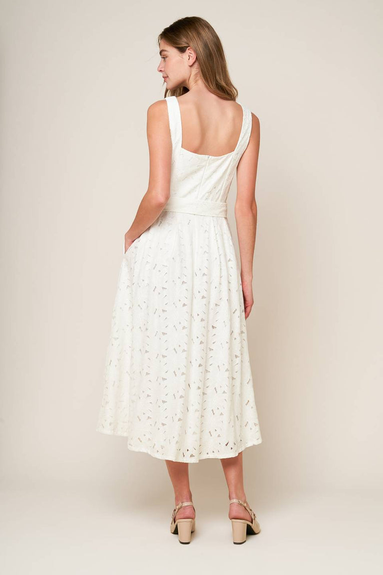 Cocktail Dresses A Line Short Cocktail Midi Lace Dress Flying Tomato ID22104 Off White