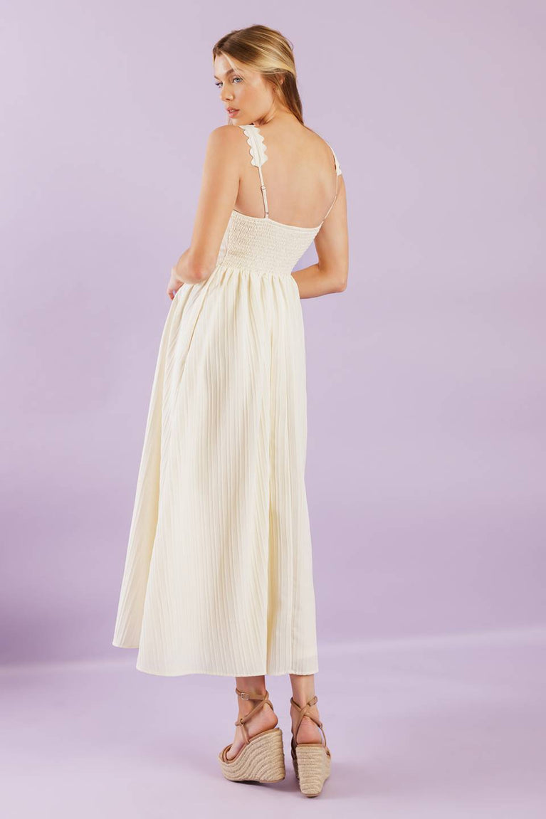 Cocktail Dresses Tea Length Floral Short Pleated Cocktail A Line Dress Flying Tomato ID22136 Cream