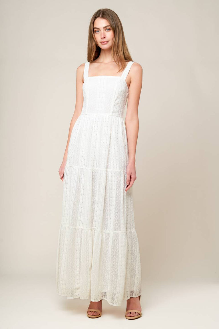 Wedding Dresses A Line Long Lace Wedding Dress Flying Tomato ID22163 Off White