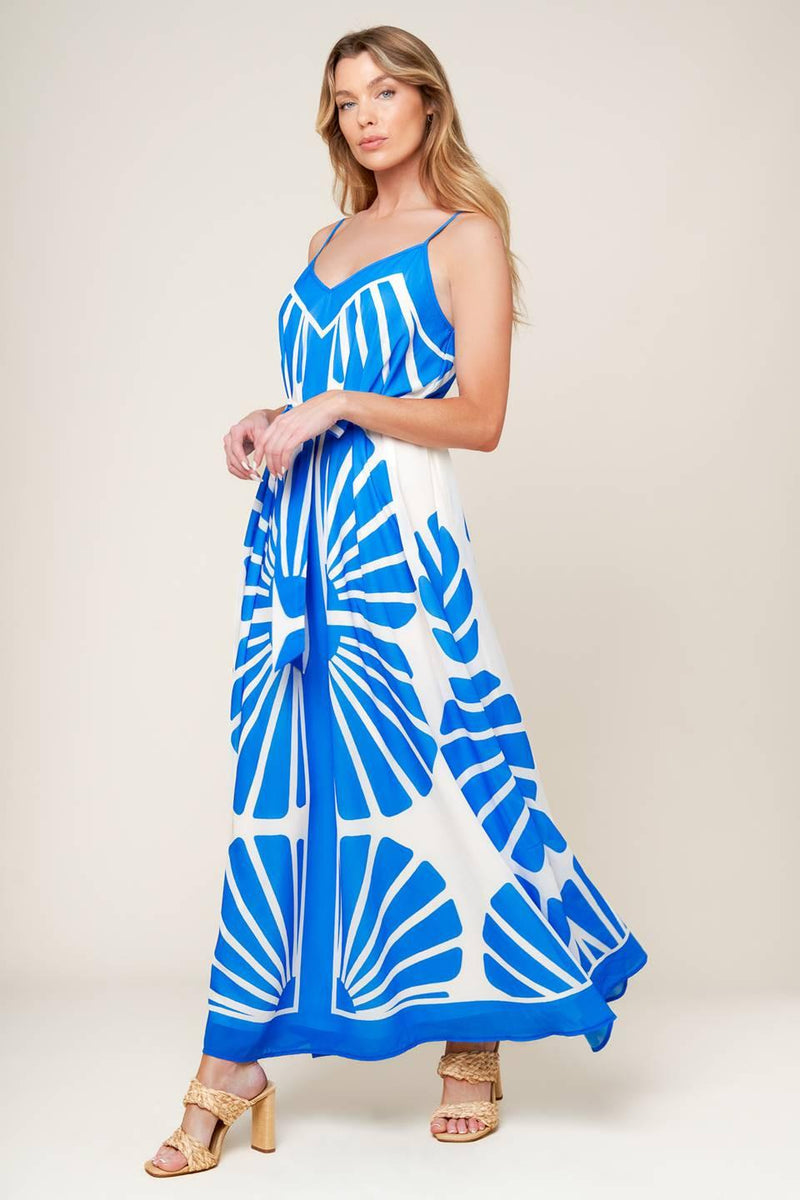 V-Neck Floor-Length Chiffon Wedding Guest A-Line Dress Flying Tomato ID22164