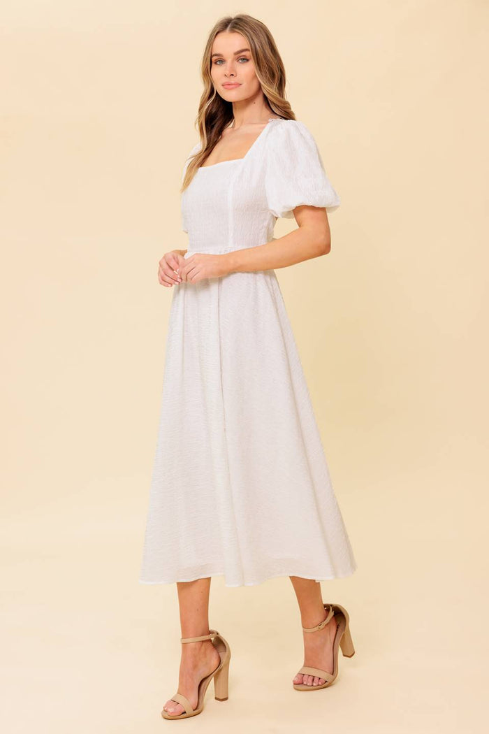 Cocktail Dresses Short Midi Cocktail A Line Dress Flying Tomato ID22461 Ivory