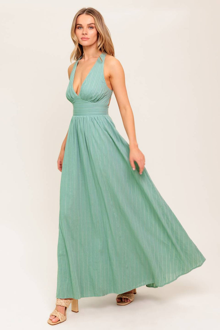 Prom Dresses Long Formal Pleated A Line Prom Dress Flying Tomato ID22495 Sage