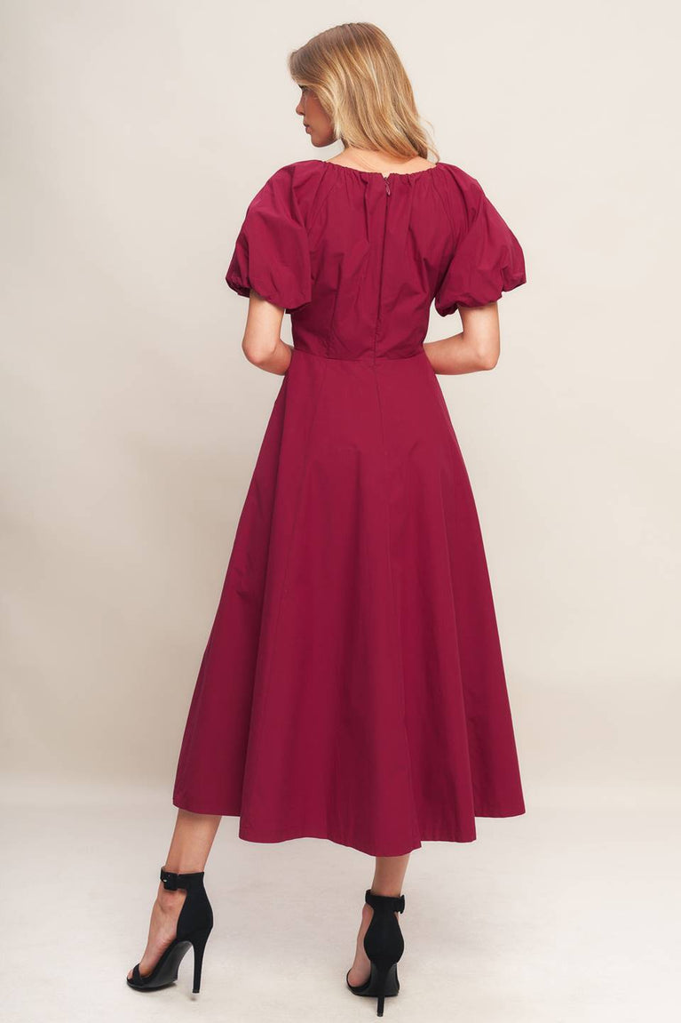 Cocktail Dresses Short Tea Length A Line Cocktail Dress Flying Tomato ID22626 Burgundy