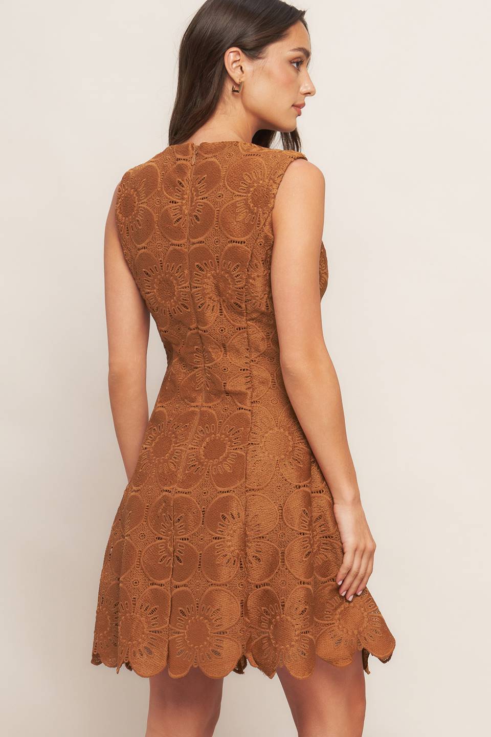 Cocktail Dresses Mini Floral Lace Evening Cocktail Dress Vintage