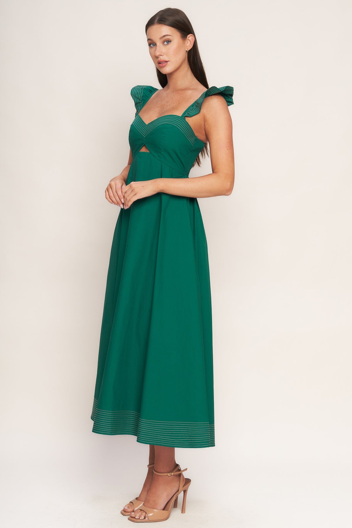 Cocktail Dresses Short Midi A Line Cocktail Dress Flying Tomato ID22872 Green