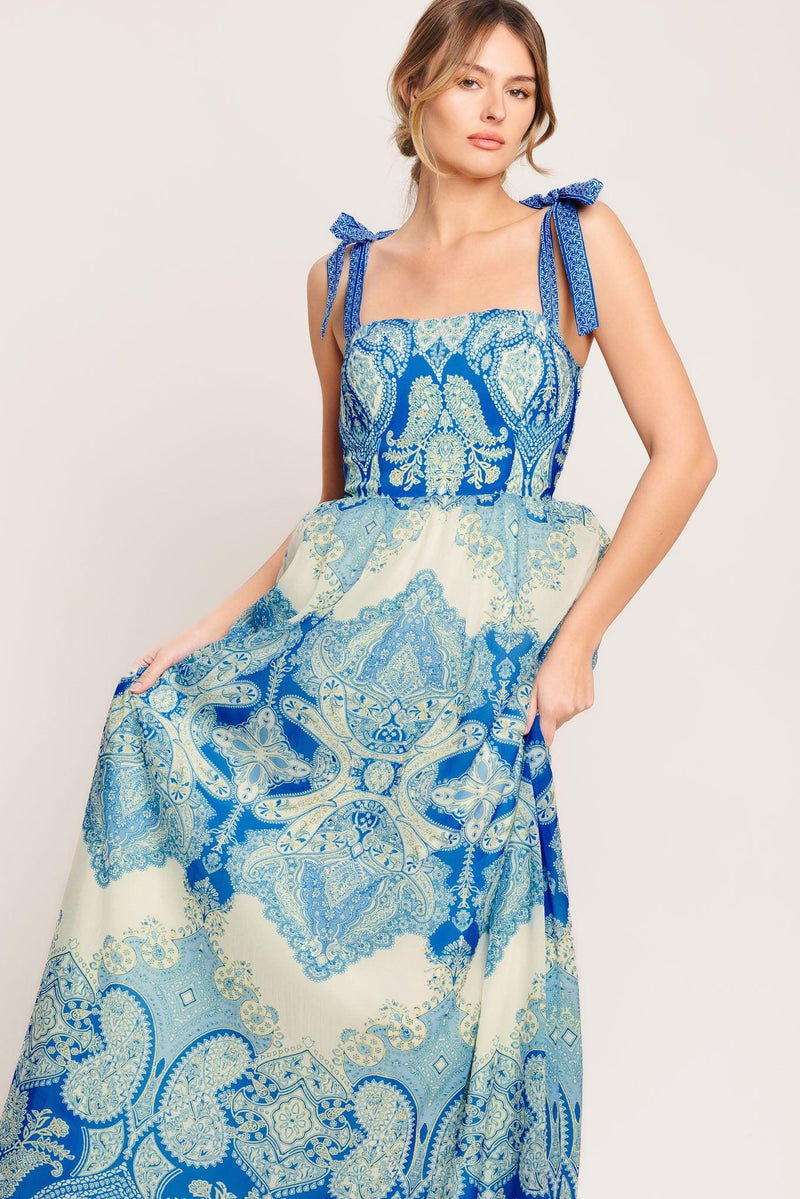 Square Neck Floor-Length Chiffon Wedding Guest A-Line Dress Flying Tomato ID23237
