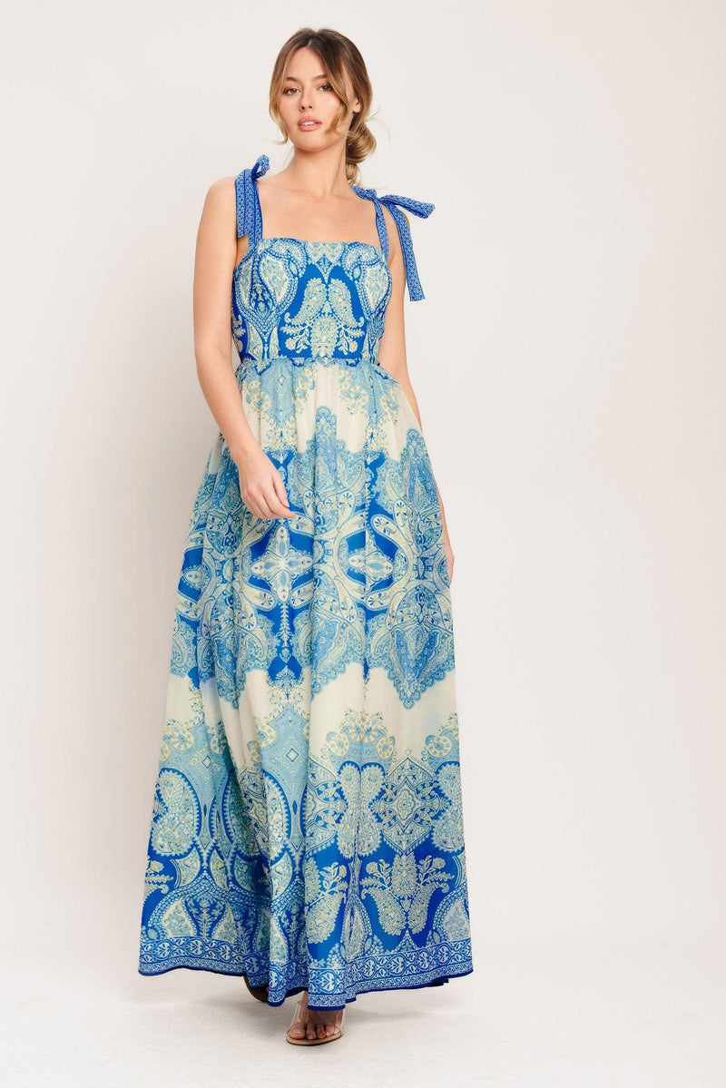 Square Neck Floor-Length Chiffon Wedding Guest A-Line Dress Flying Tomato ID23237