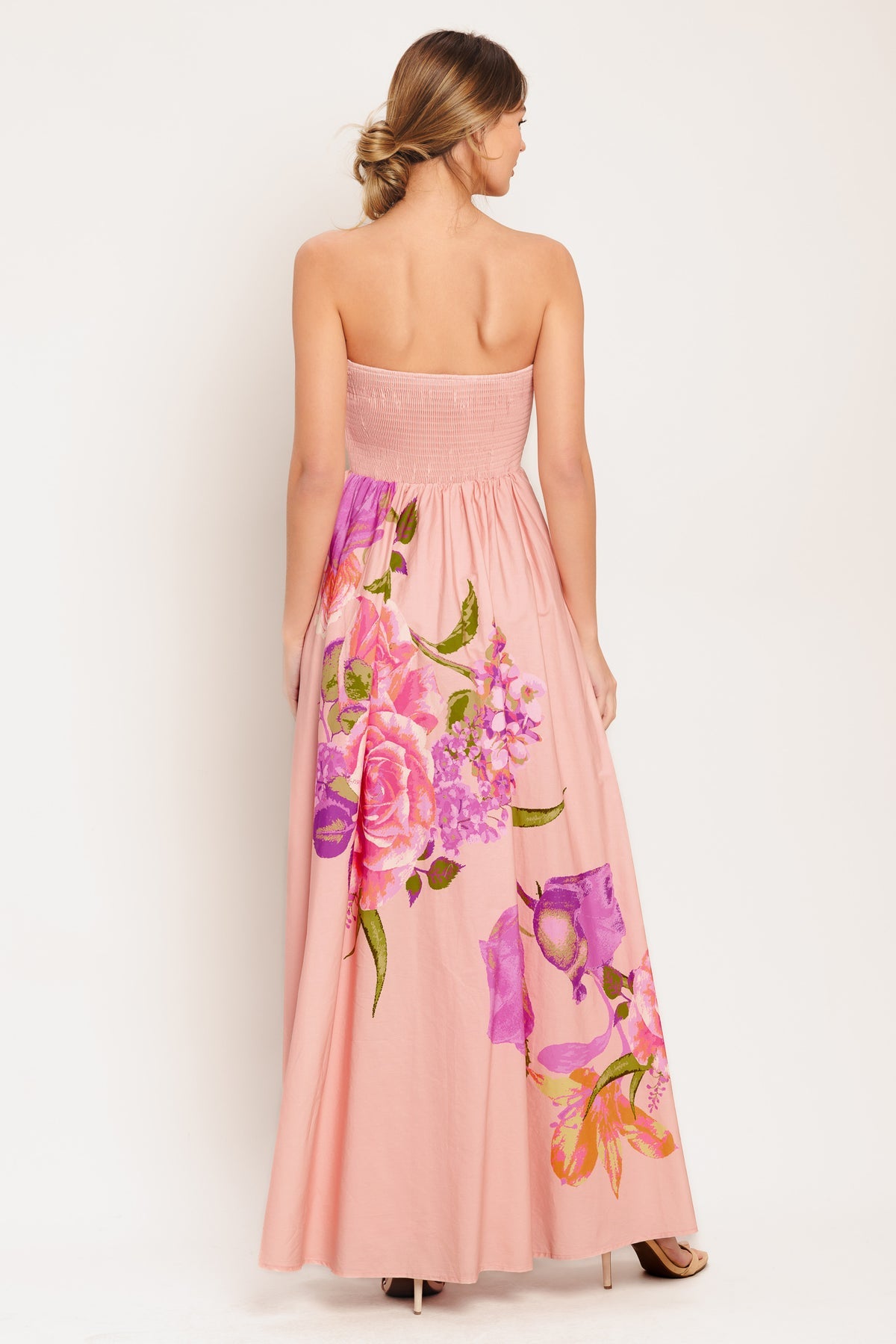 Formal Dresses Print Long A Line Evening Formal Dress Flying Tomato ID23365 Light Pink