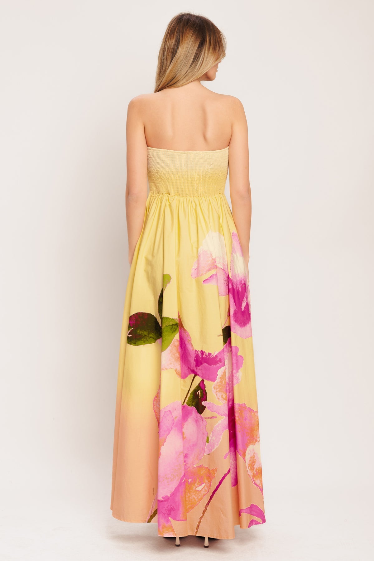 Formal Dresses Formal Long Print A Line Evening Dress Flying Tomato ID23366 Light Yellow