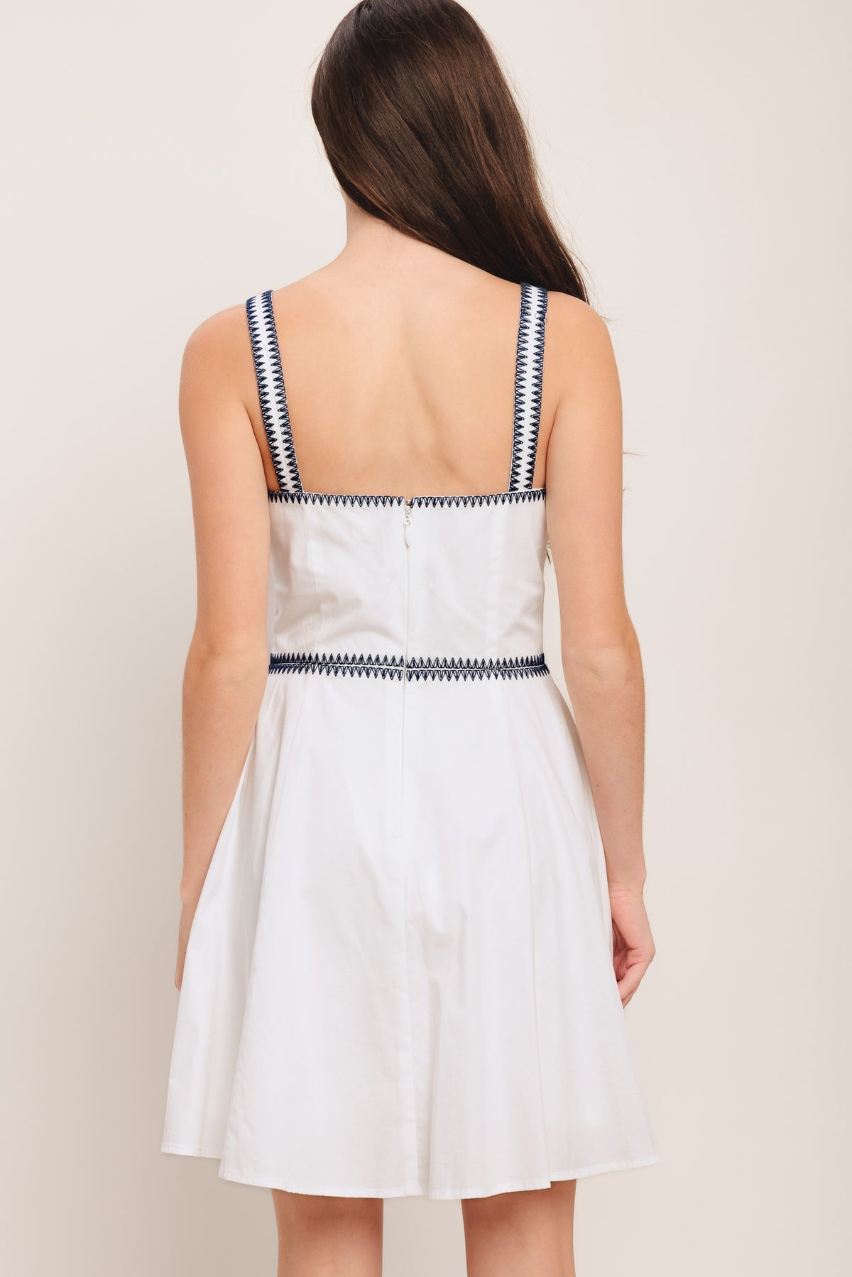 Off White Sweetheart Mini Cotton Cocktail Dress Fit and Flare Gown Flying Tomato ID23626