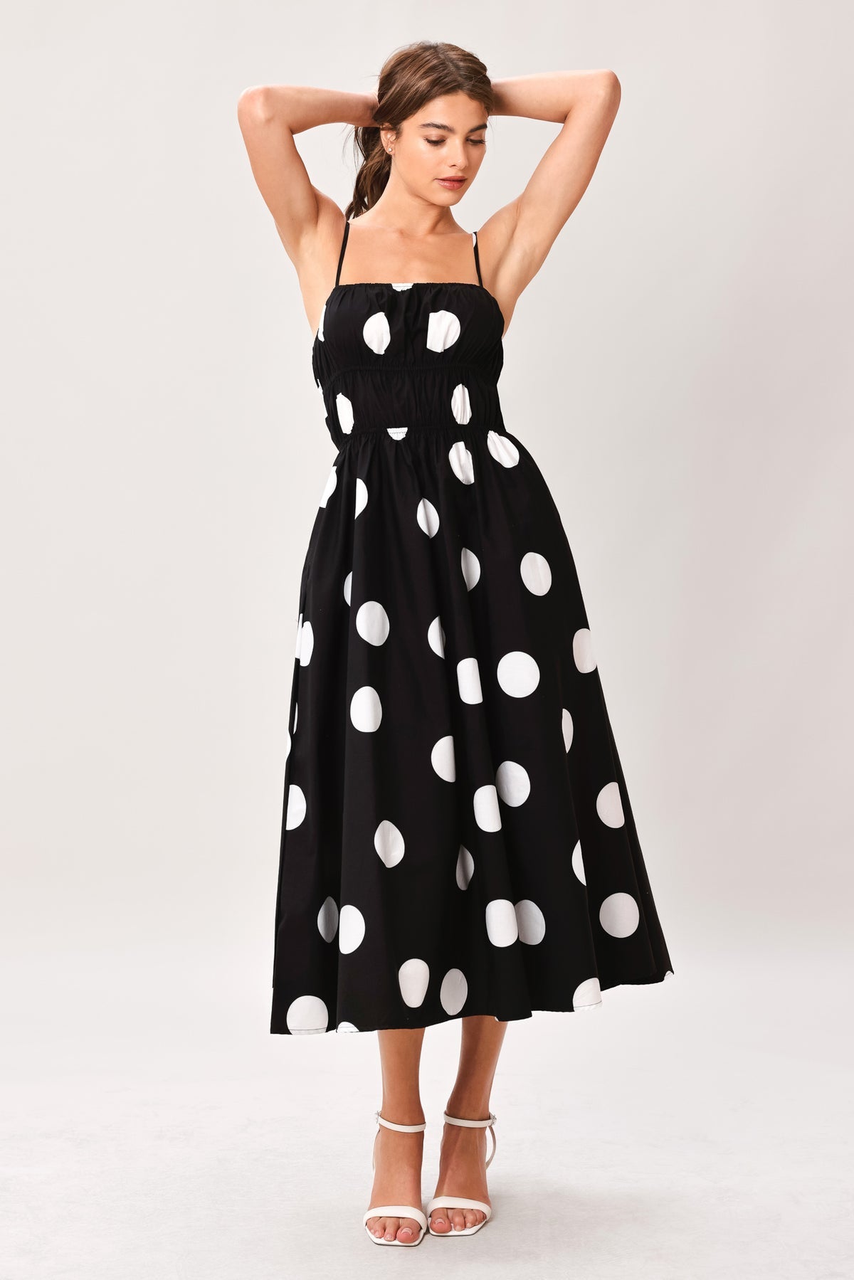 Square Midi Jersey Cocktail A-Line Flying Tomato ID23660