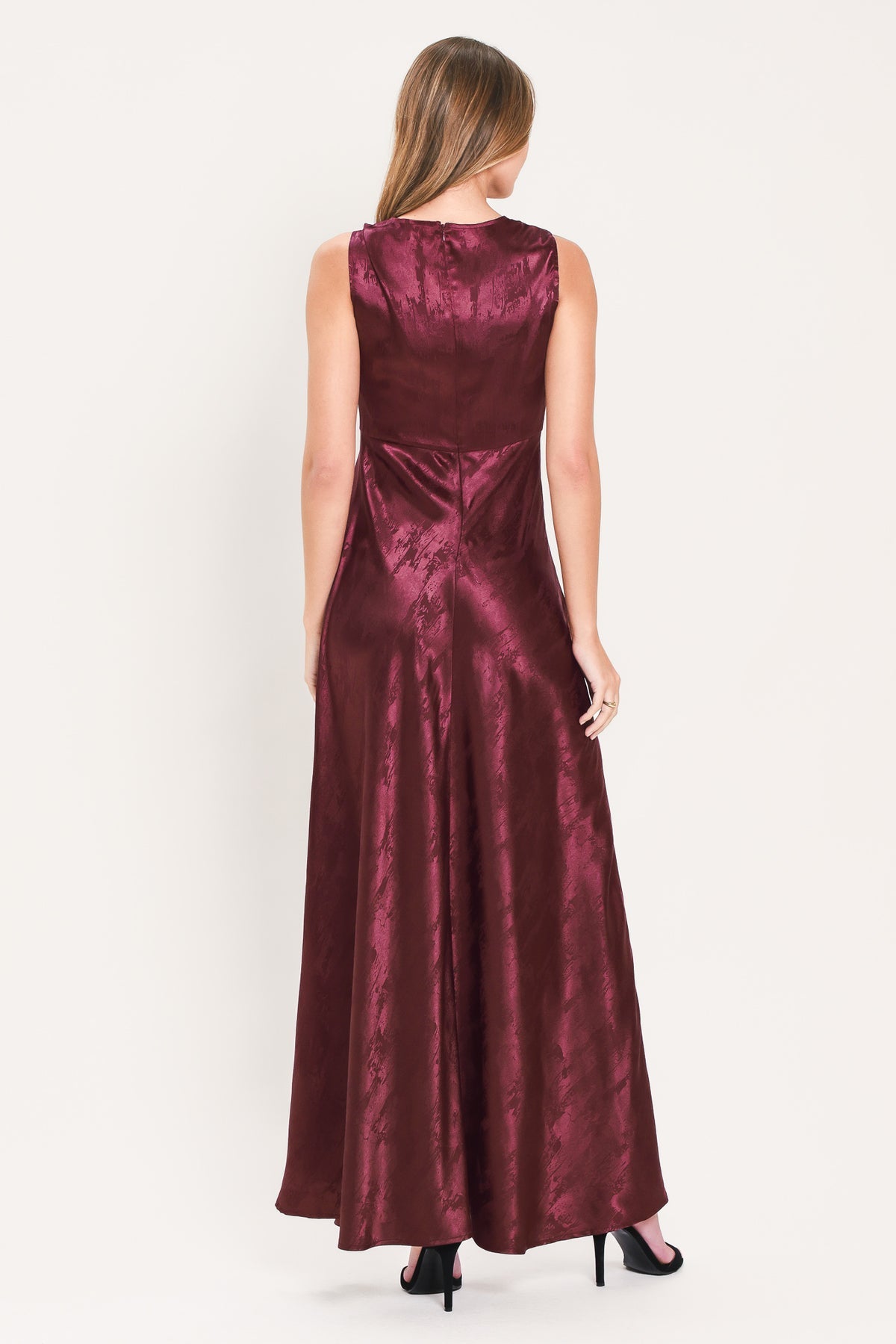 Cowl Floor-Length Satin Formal A-Line Flying Tomato ID24103