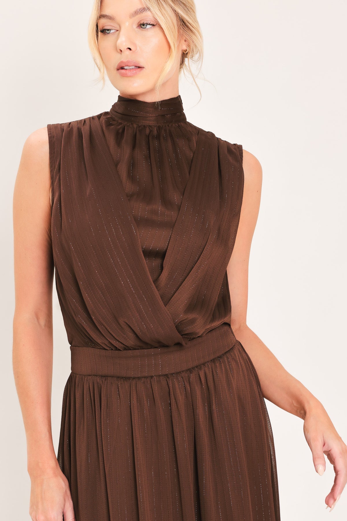 Crew/High-Neck Floor-Length Chiffon Occasion A-Line Flying Tomato ID24409