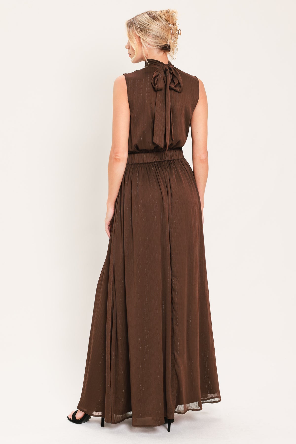 Crew/High-Neck Floor-Length Chiffon Occasion A-Line Flying Tomato ID24409