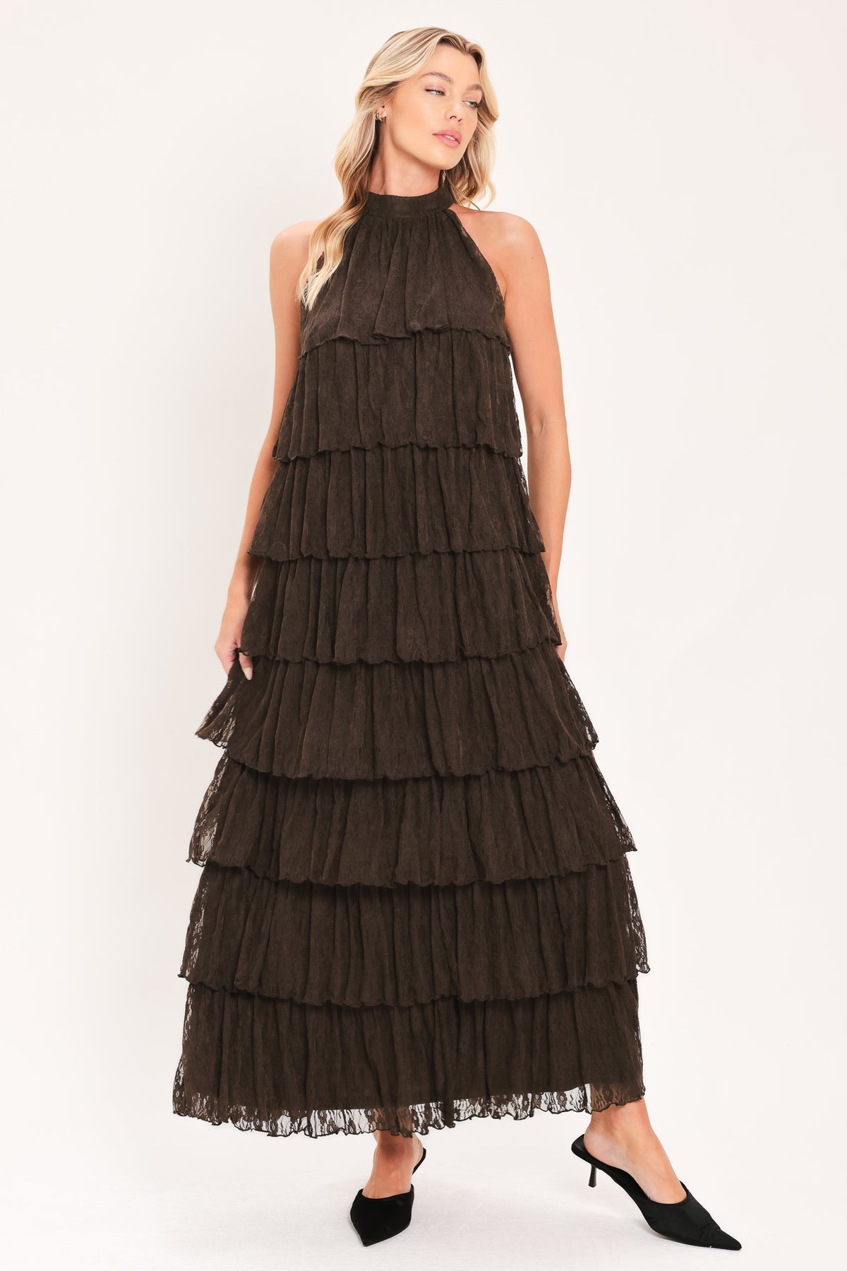 Halter Floor-Length Lace Occasion A-Line Flying Tomato ID24429