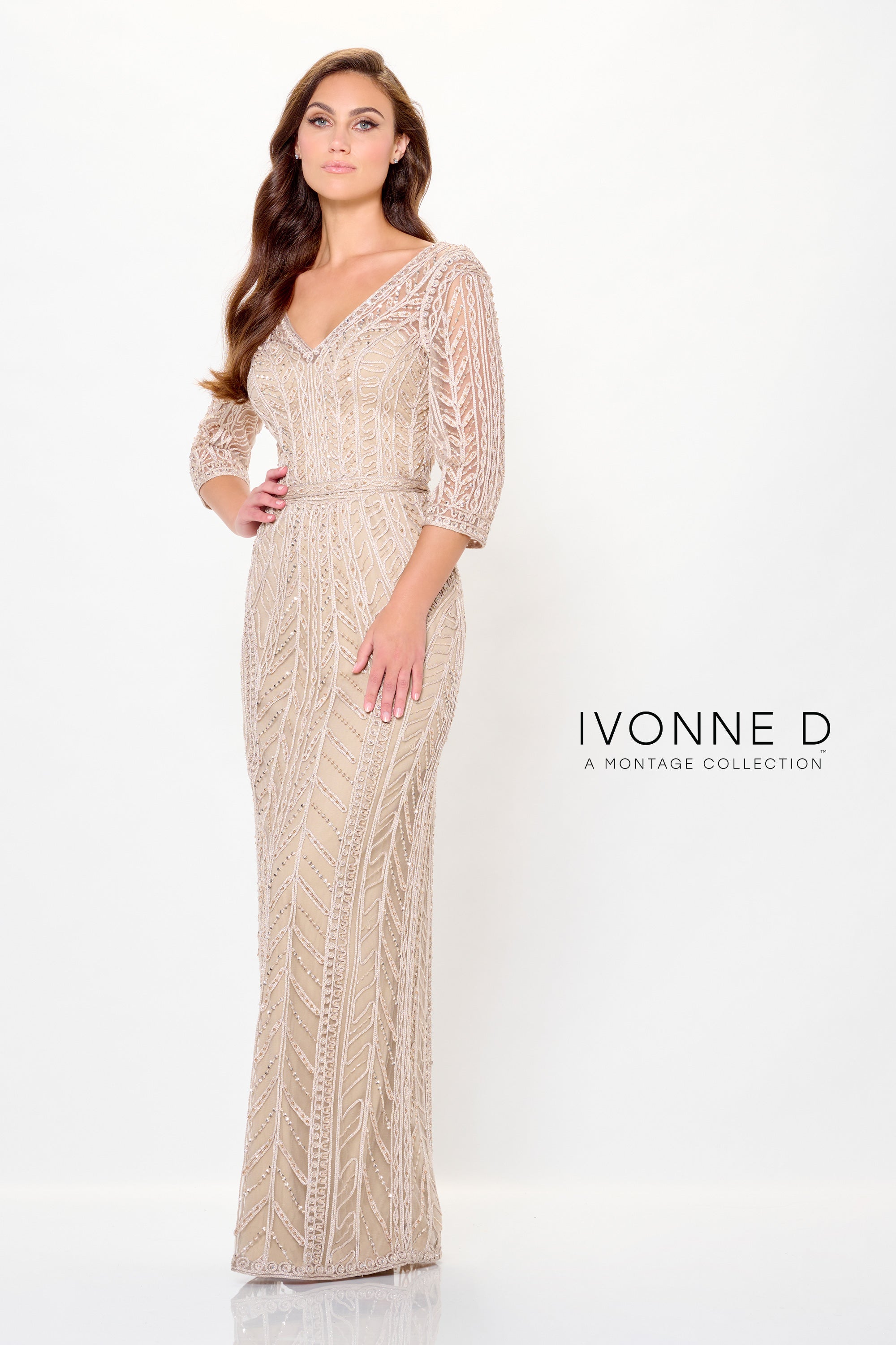 Formal Dresses Long Formal Beaded Mother of the Bride Evening Dress Stone