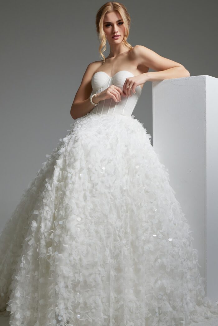 Wedding Dresses Long Bridal Ballgown Wedding Dress Off-White