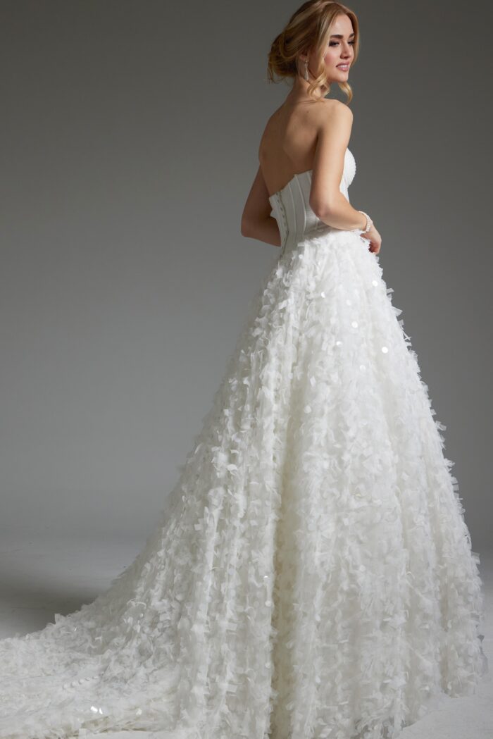 Wedding Dresses Long Bridal Ballgown Wedding Dress Off-White