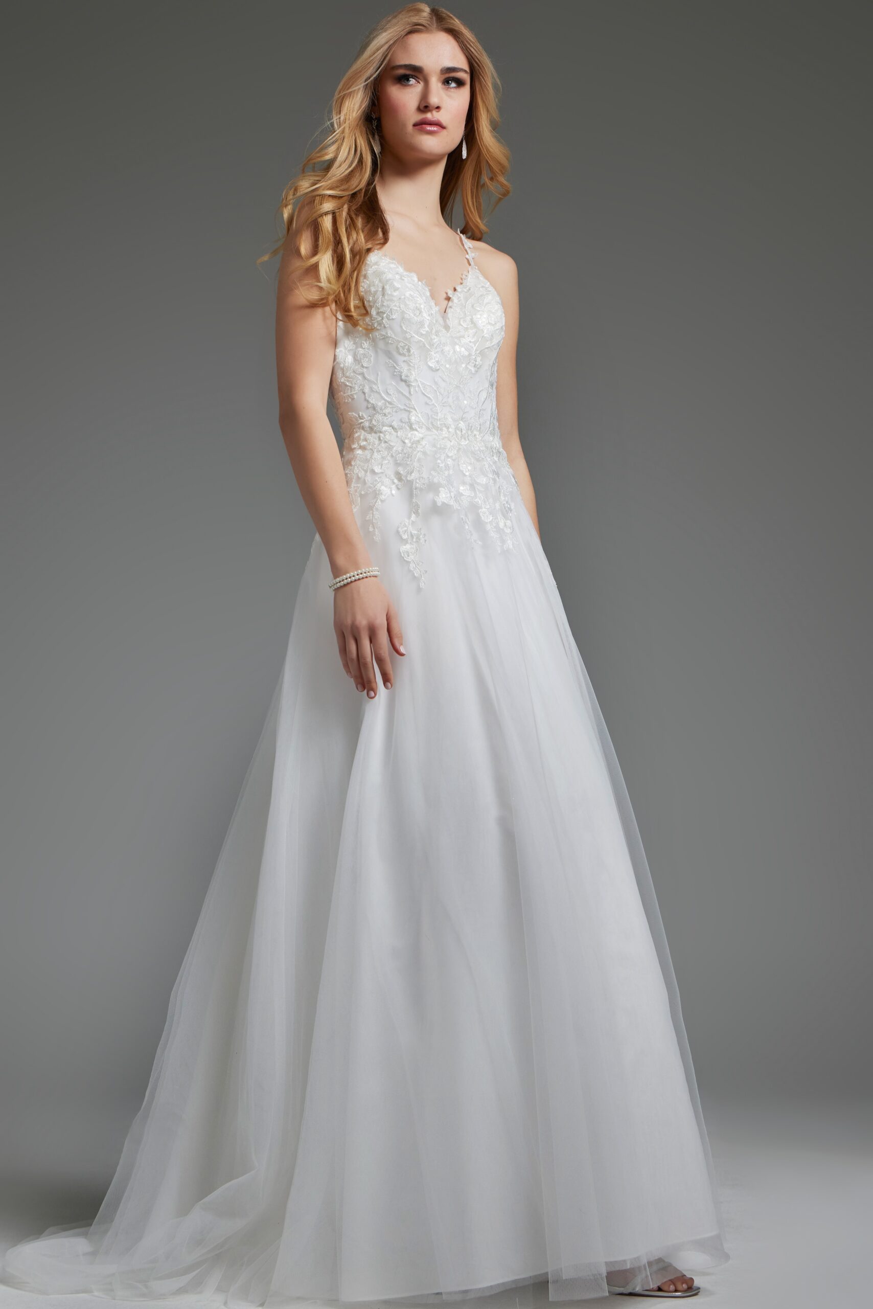 Wedding Dresses A Line Bridal Gown Beaded Wedding Dress Ivory