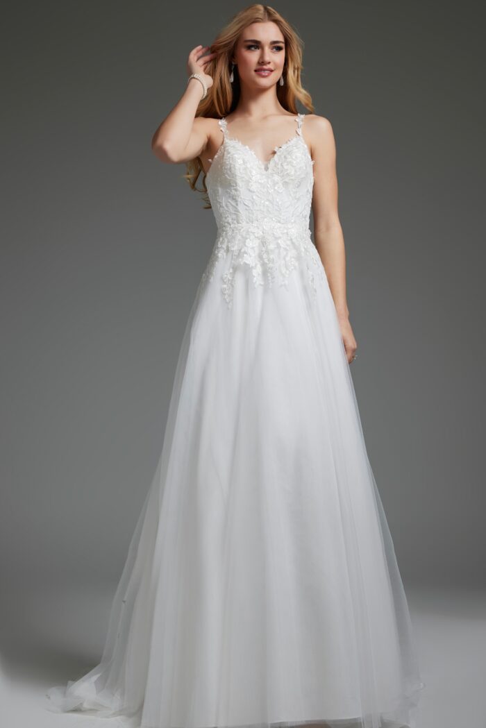 Wedding Dresses A Line Bridal Gown Beaded Wedding Dress Ivory