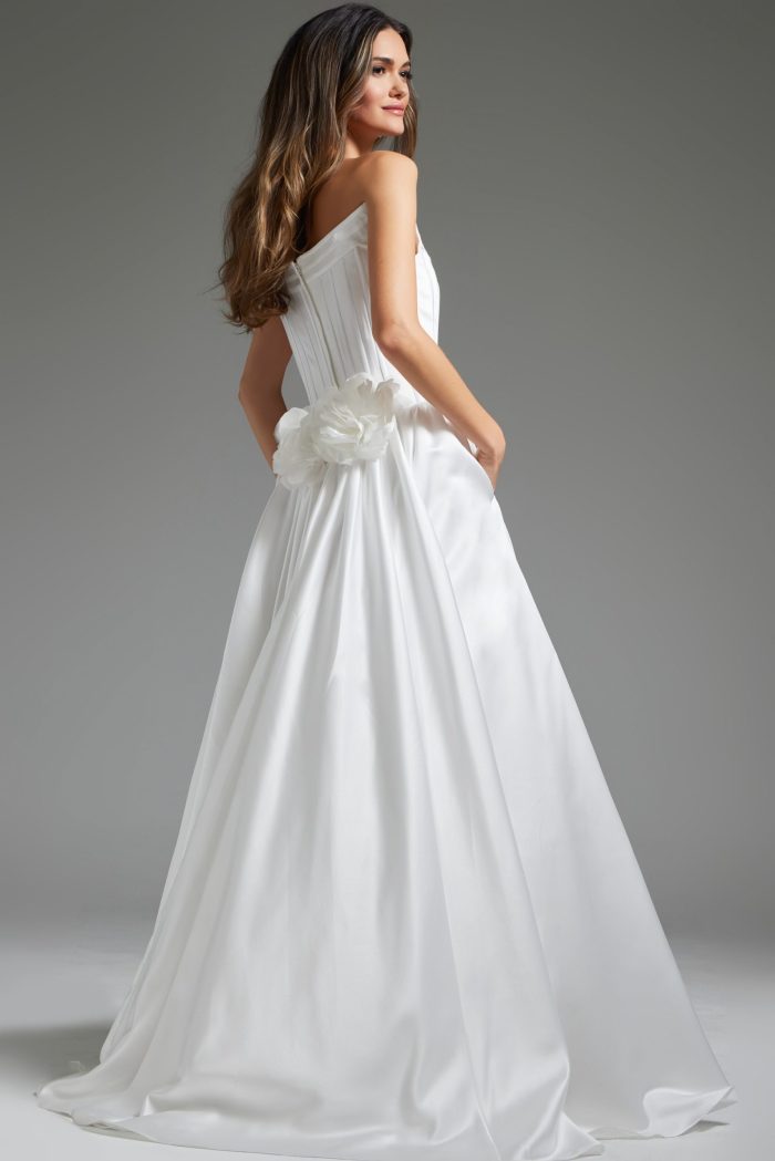 Wedding Dresses A Line Bridal Long Wedding Dress Off-White
