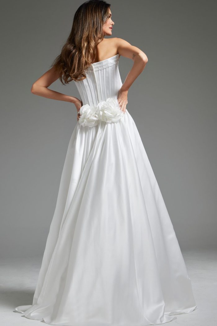 Wedding Dresses A Line Bridal Long Wedding Dress Off-White