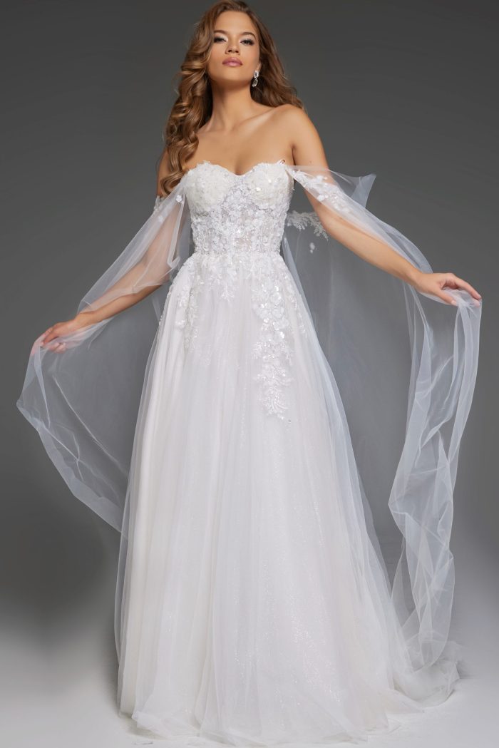 Wedding Dresses Bridal Gown Fit Long Wedding Dress Off-White