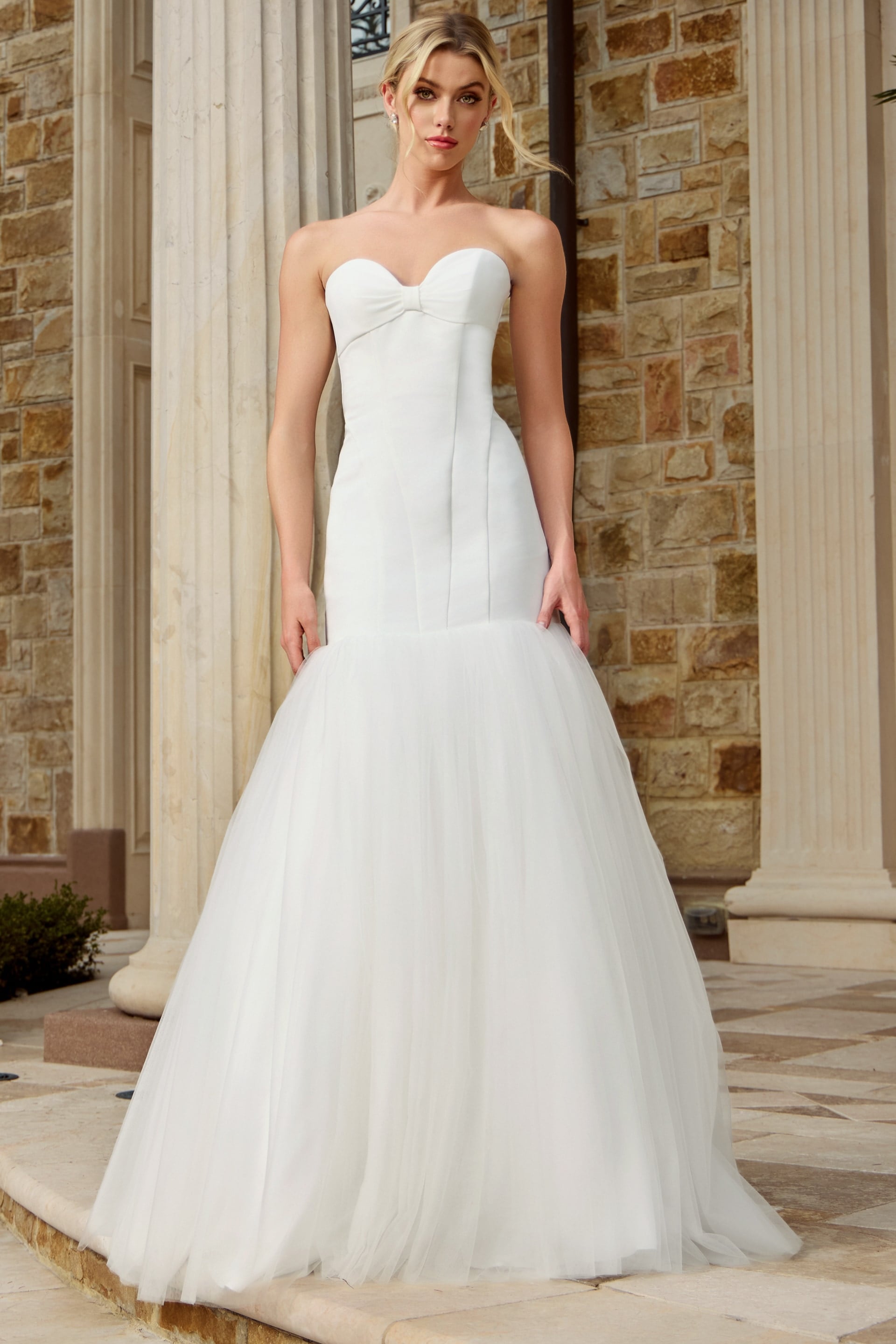 Sweetheart Floor-Length Tulle Wedding Mermaid/Trumpet Jovani JB45361