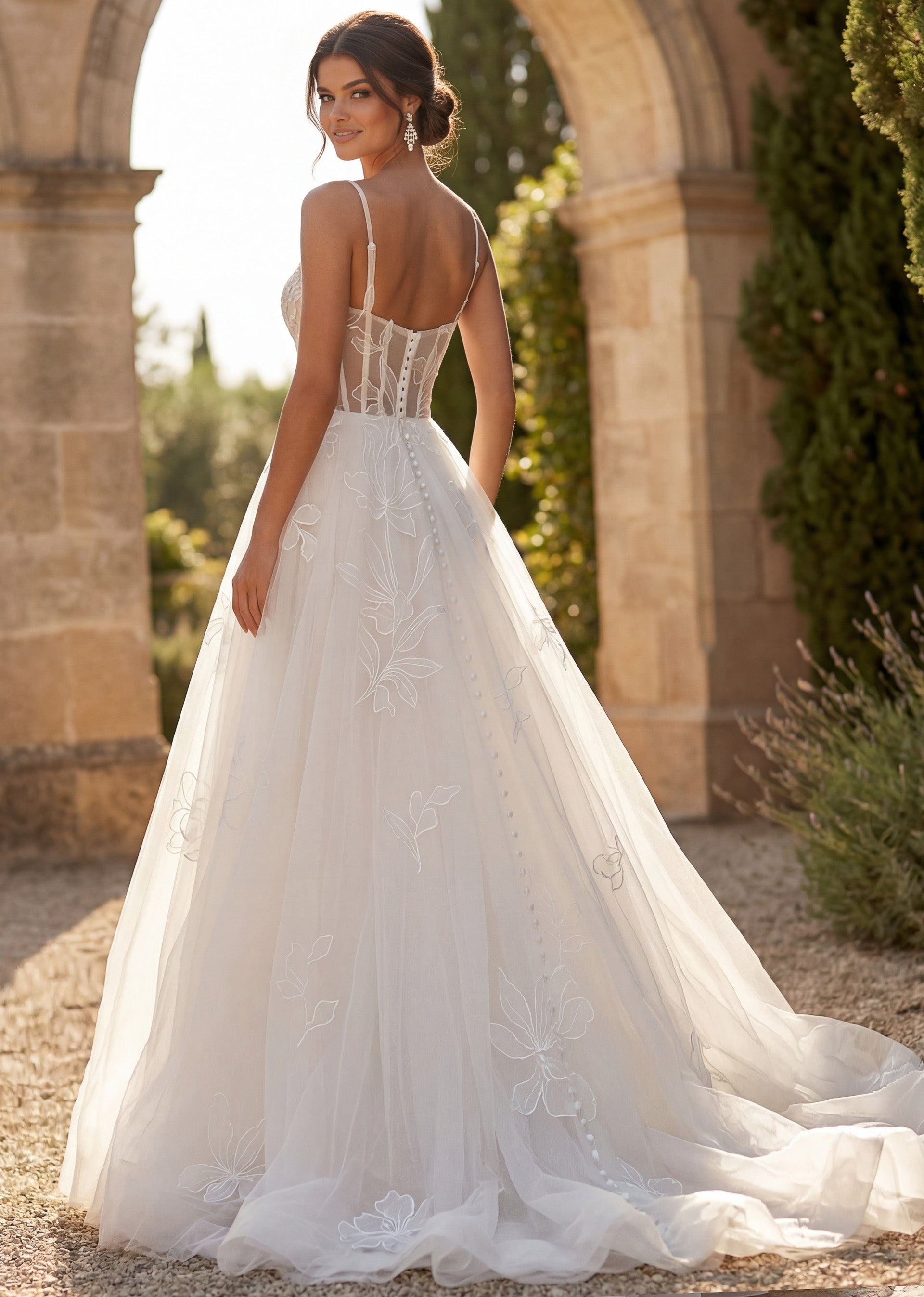 Sweetheart Floor-Length Tulle Wedding Ball Gown Jovani JB49761