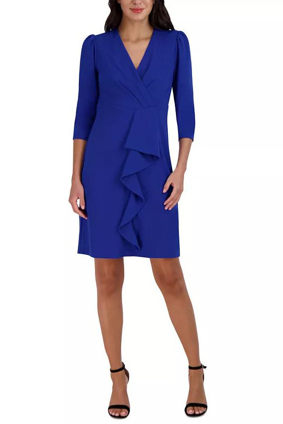 Julia Jordan JJ38491 Short Pleated Fitted Cocktail Dress