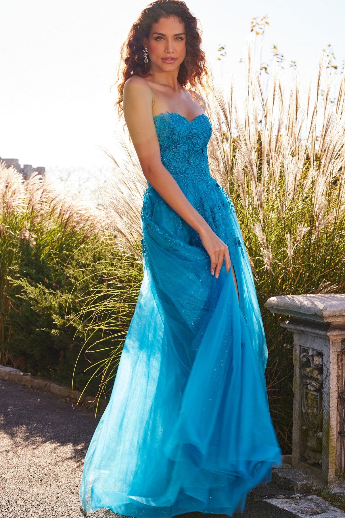 Prom Dresses Prom A Line Long Formal Prom Dress Turquoise
