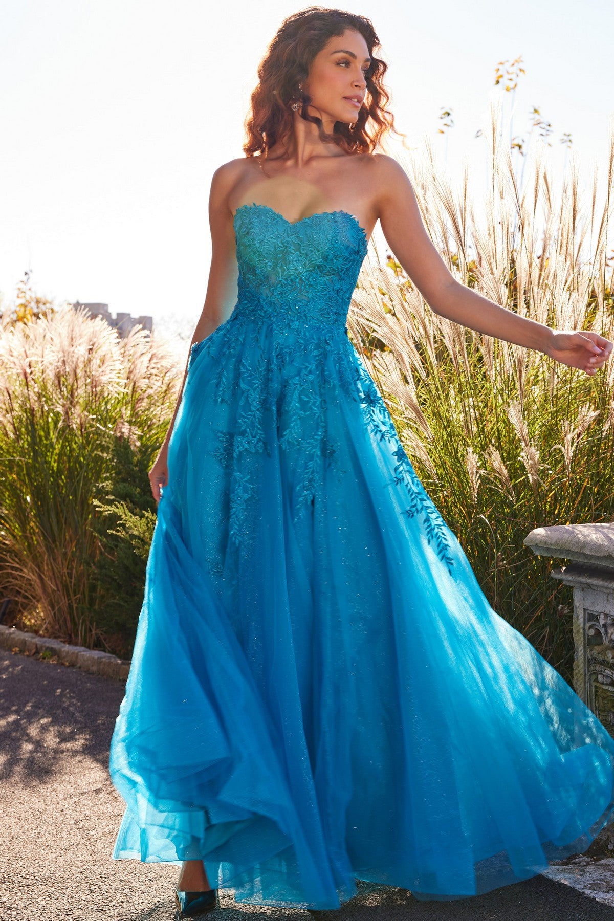 Prom Dresses Prom A Line Long Formal Prom Dress Turquoise
