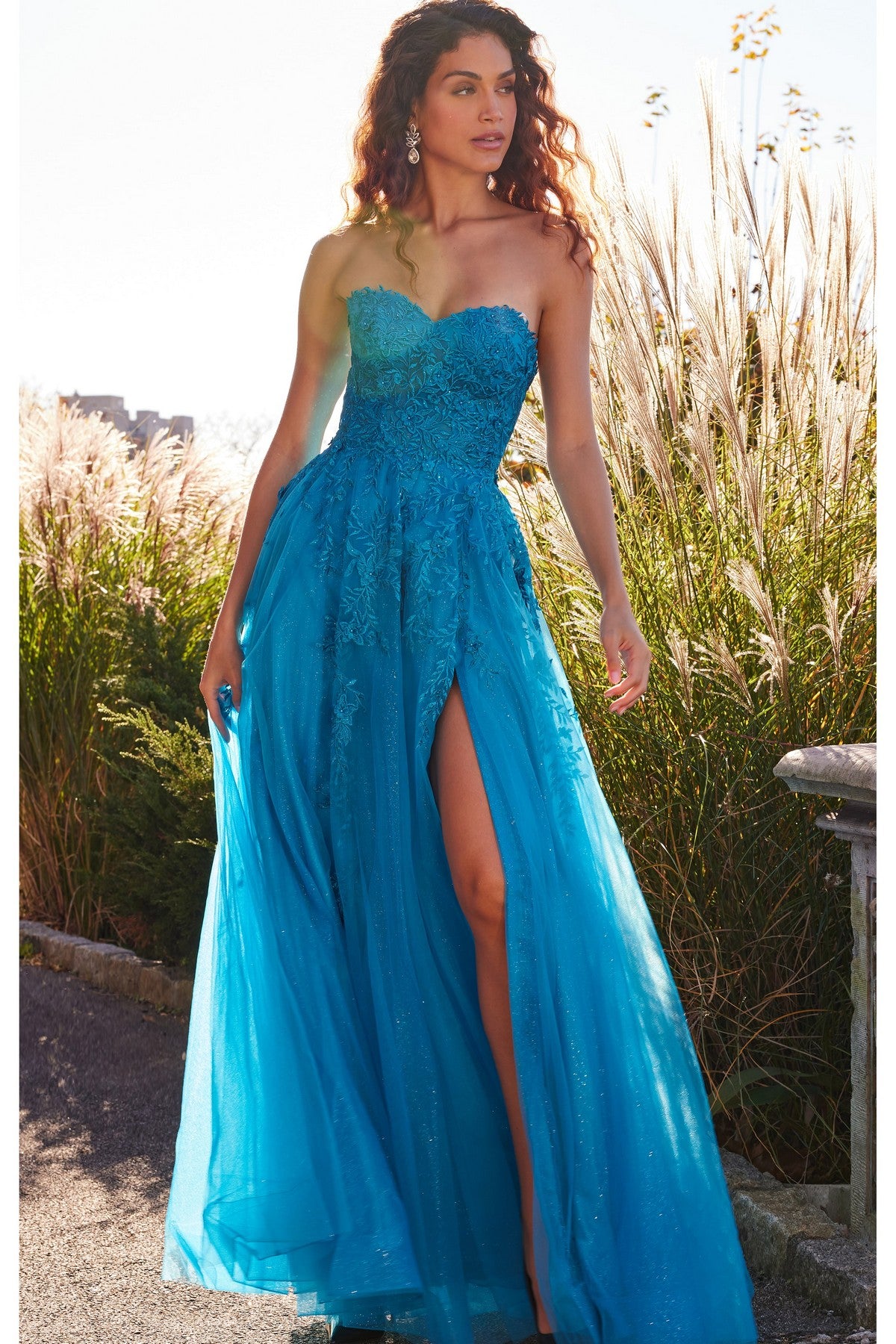 Prom Dresses Prom A Line Long Formal Prom Dress Turquoise