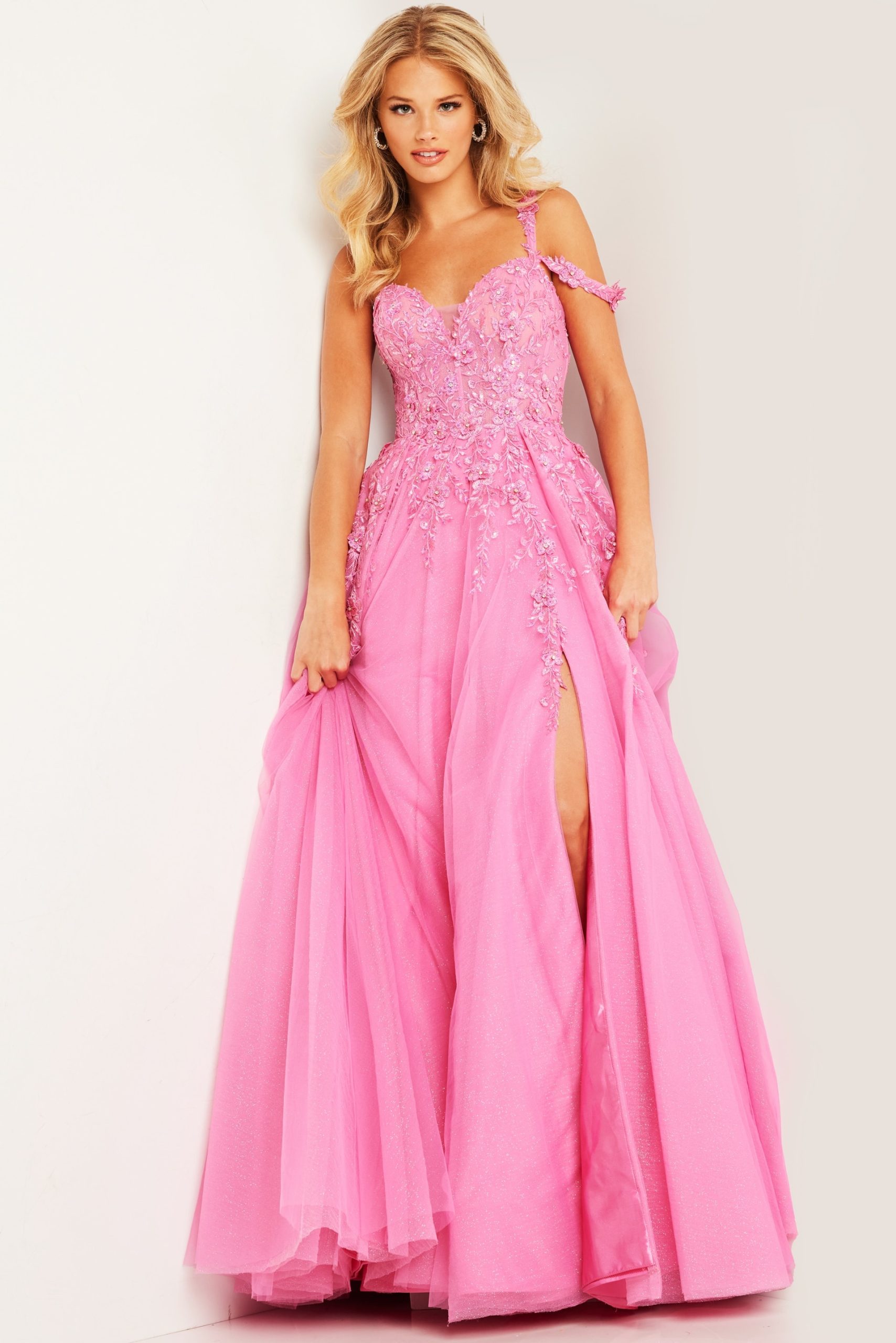 Prom Dresses Long Formal A Line Beaded Prom Dress Fuchsia