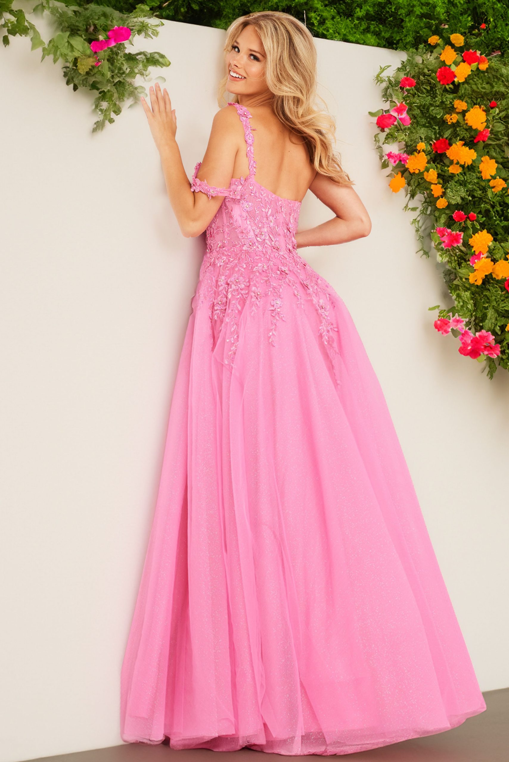 Prom Dresses Long Formal A Line Beaded Prom Dress Fuchsia