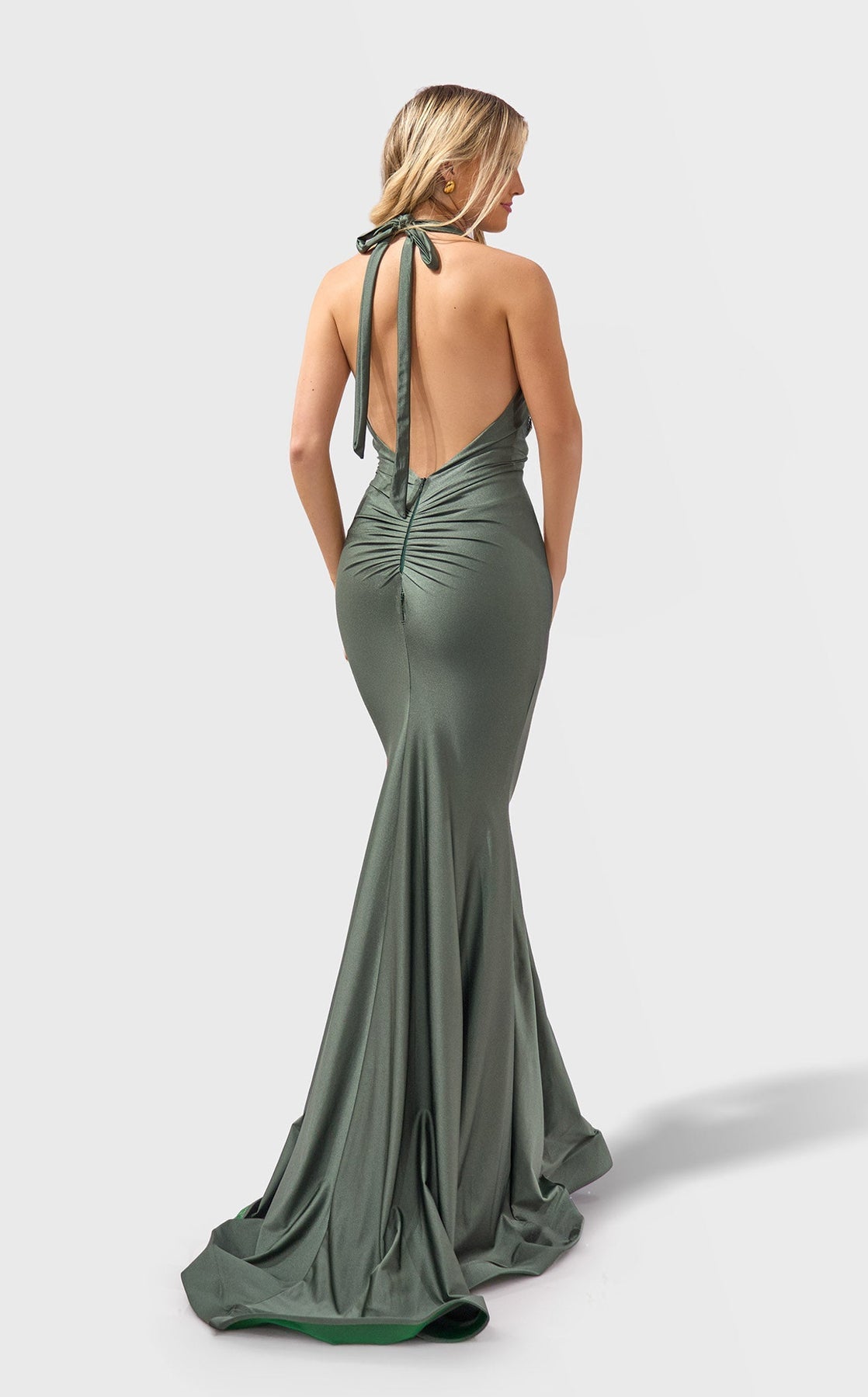 Prom Dresses Long Formal Prom Fitted Dress Celery