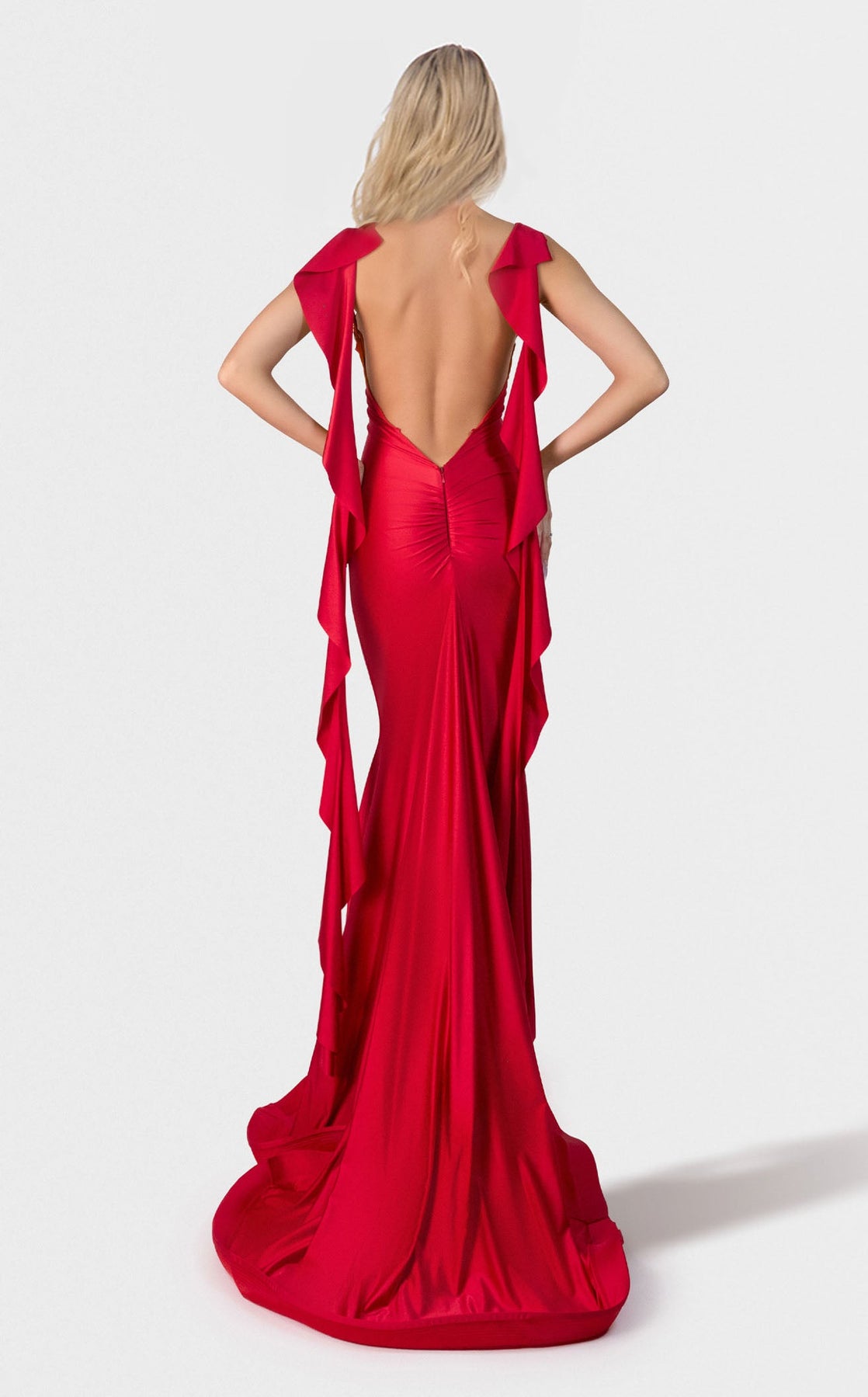 Prom Dresses Long Formal Fitted Prom Dress Red