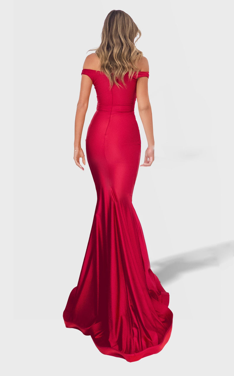 Prom Dresses Mermaid Formal Long Prom Dress Red