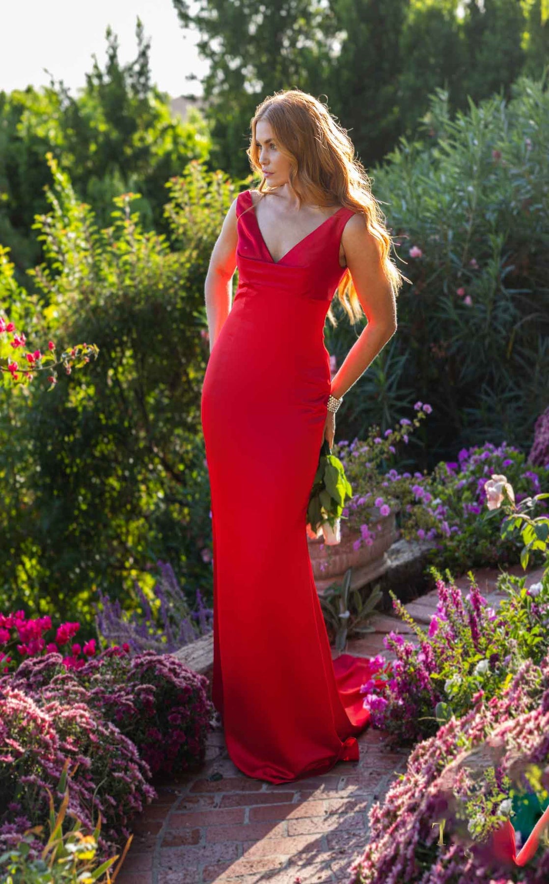 Prom Dresses Long Fitted Formal Evening Prom Dress Lipstick