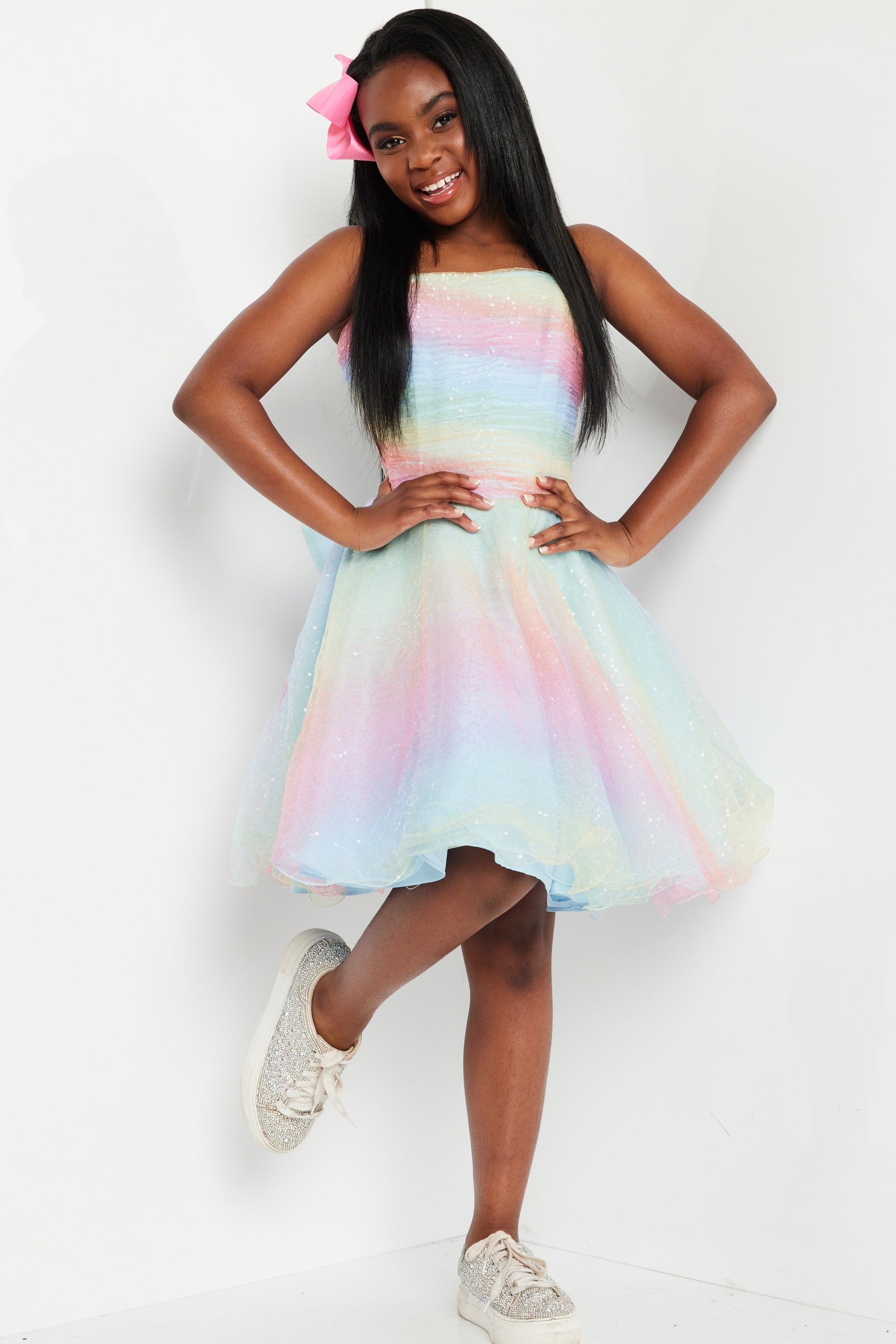 Strapless Mini Tulle Homecoming Fit & Flare Jovani K36535
